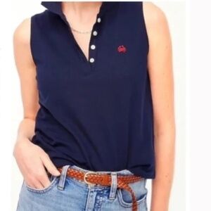 J. Crew Sleeveless Pique Polo Shirt Size xl BG096